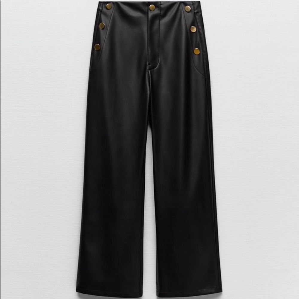 ZARA FAUX LEATHER CULOTTES